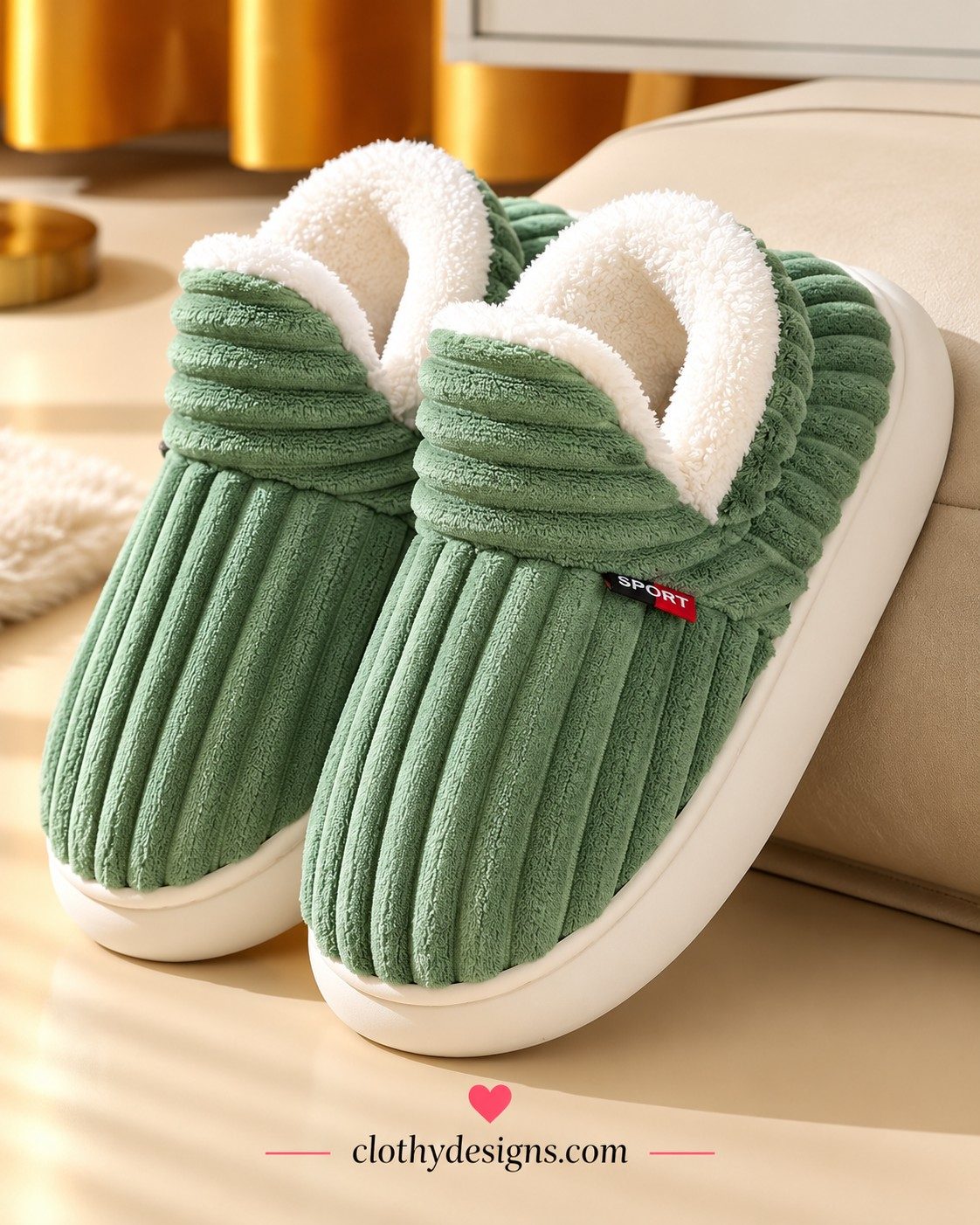 Cozy Fuzzy Winter Slippers for Women – Soft Plush Warm Indoor & Outdoor House Shoes